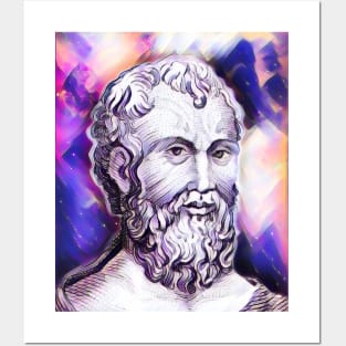 Zeno of Citium Pink Portrait | Zeno of Citium Artwork 7 Posters and Art